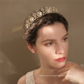 Crown Tiara Wedding Bride Hairband Luxury Hair Accessories Sweet Alloy Rhinestone Round Headband For Women Girls Feast Photo